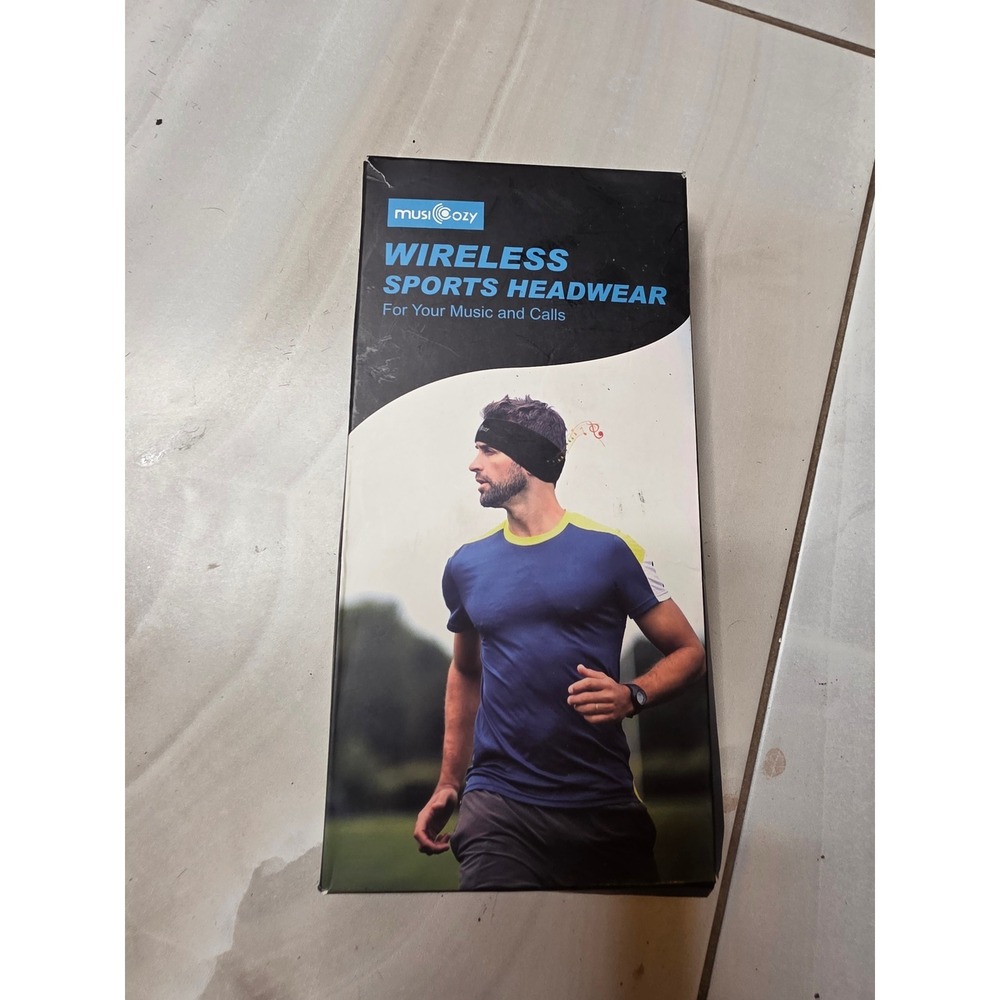 Musicozy Wireless Sports Headband Bluetooth‎ 5.0 Headphones Black VG001